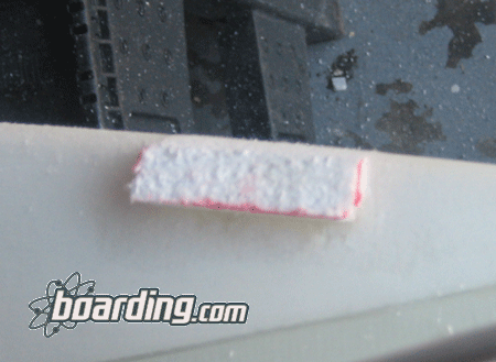 EPS Epoxy Surfboard Ding Repair - Shaping the rail - Complete