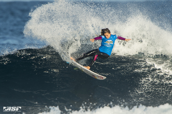 Alana Blanchard (HAW) will be up in Heat 3 of Round 3 this morning. PIC: ASP/Robertson