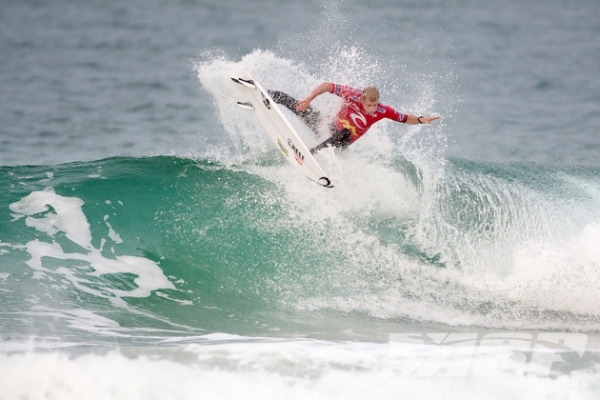 Mick Fanning (AUS), 32, current ASP WCT No. 1, advanced through to Round 3 of the Rip Curl Pro Portugal at Supertubos.