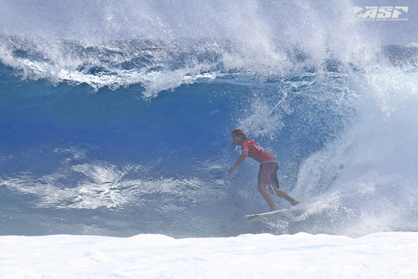 Soli Bailey (AUS) on his perfect 10-point-ride. Pic ASP/Will H-S