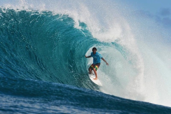 Seth Moniz, 16, en route to a big Round 1 win at the Vans World Cup.