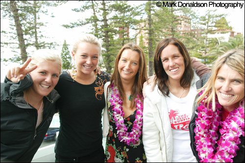Jessi Miley-Dyer, Stephanie Gilmore, Layne Beachley, Chelsea Georgeson, Pam Burridge picture credit ASP Tostee